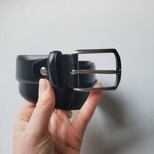 Suitsupply Belt Mens 42 Black Leather Made In Italy Dress Business Classic